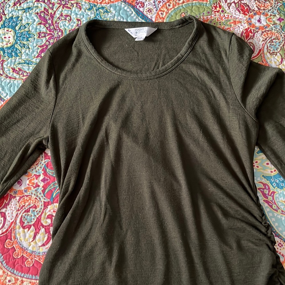 Green maternity top